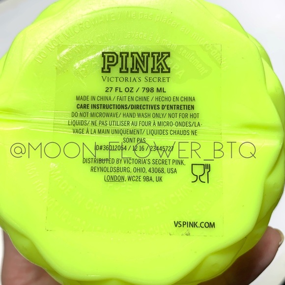 Victorias Secret PINK Limited Edition Pineapple Water Bottle - Picture 5 of 5